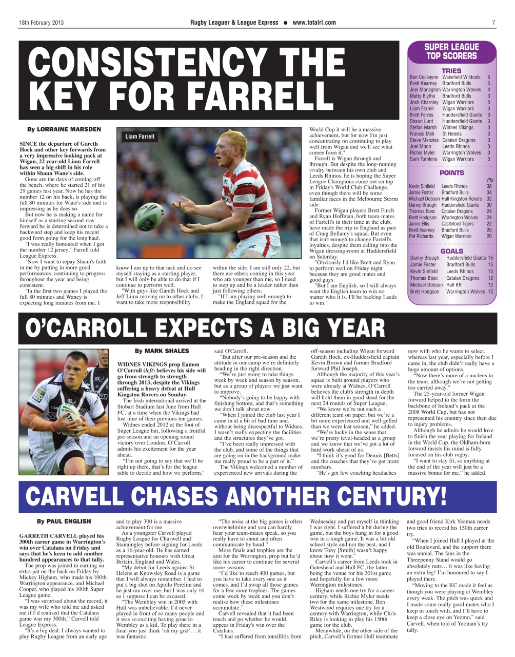 League Express Preview Pages