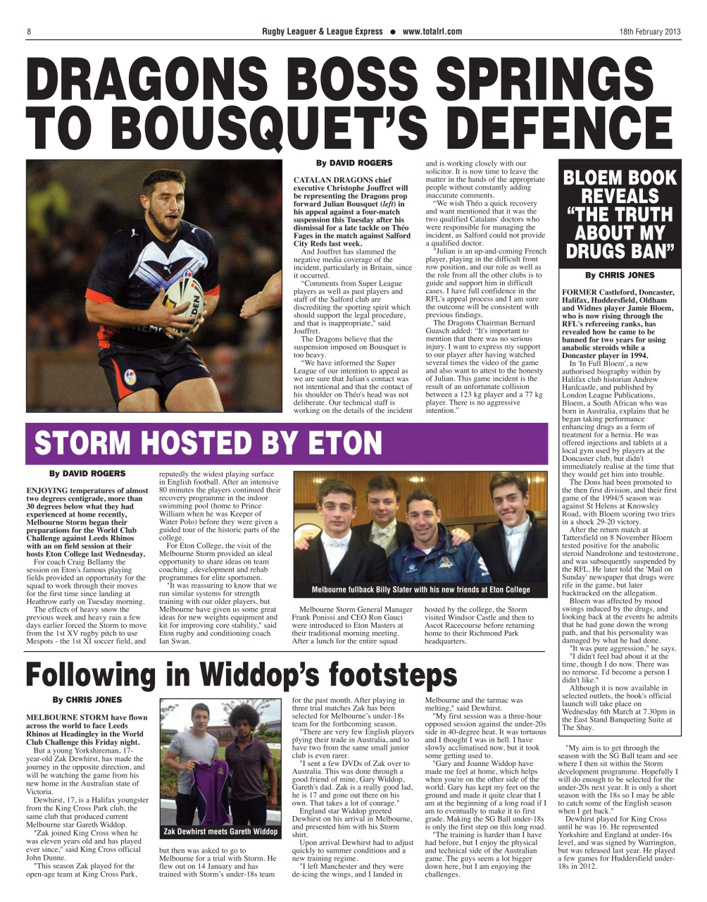 League Express Preview Pages