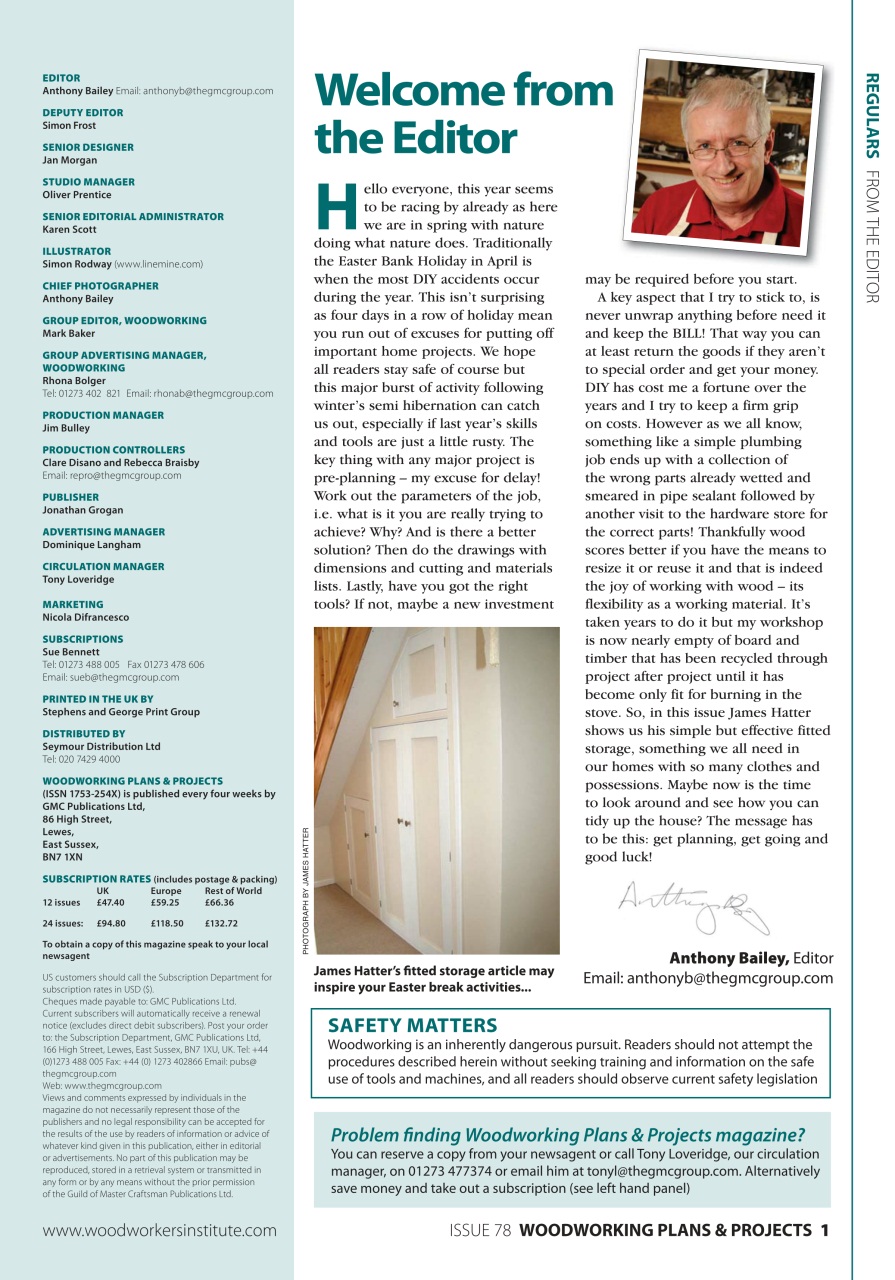 Woodworking Crafts Magazine Preview Pages