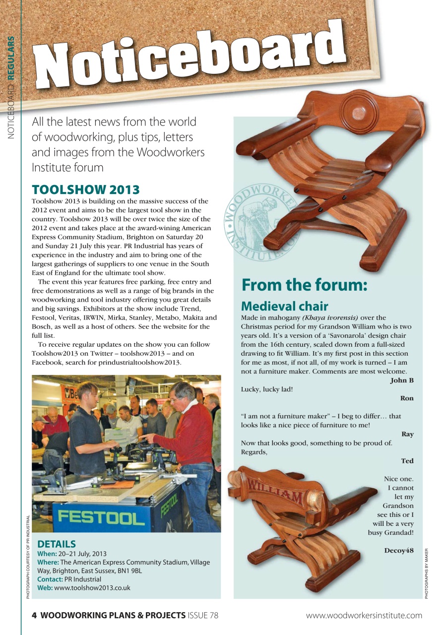 Woodworking Crafts Magazine Preview Pages