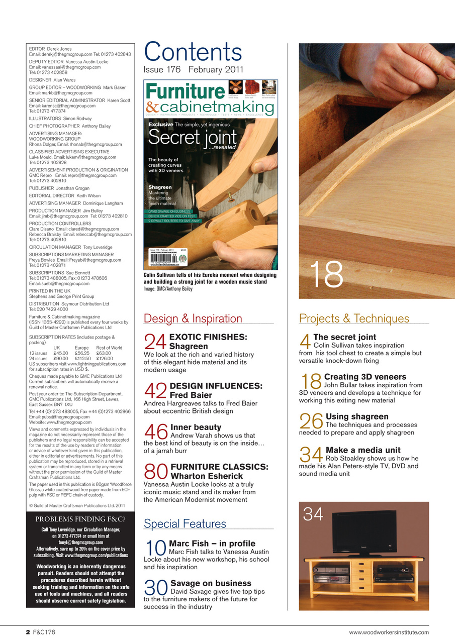 Furniture & Cabinetmaking Preview Pages