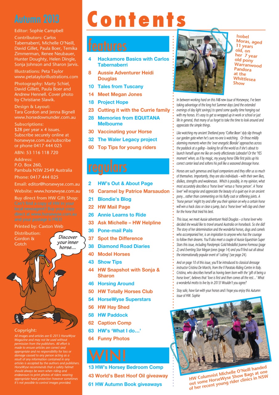 HorseWyse Magazine Preview Pages