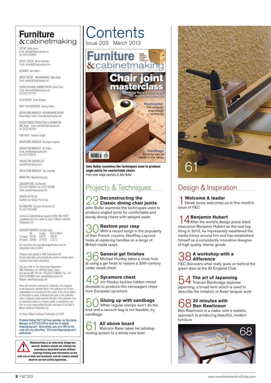 Furniture & Cabinetmaking Preview Pages