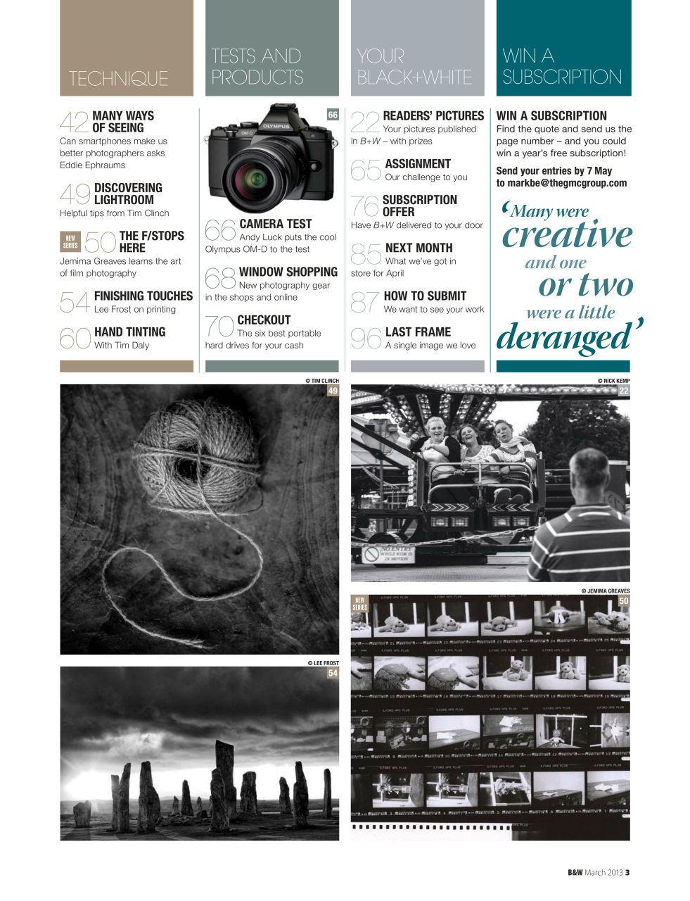 Black+White Photography Preview Pages