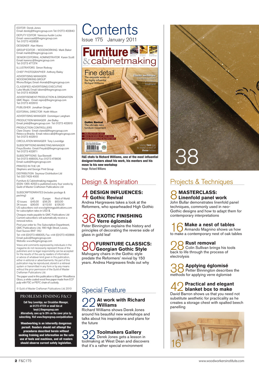 Furniture & Cabinetmaking Preview Pages