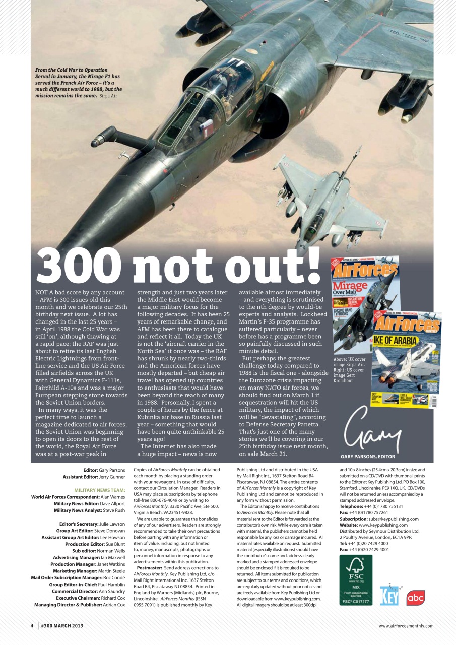 AirForces Monthly Preview Pages