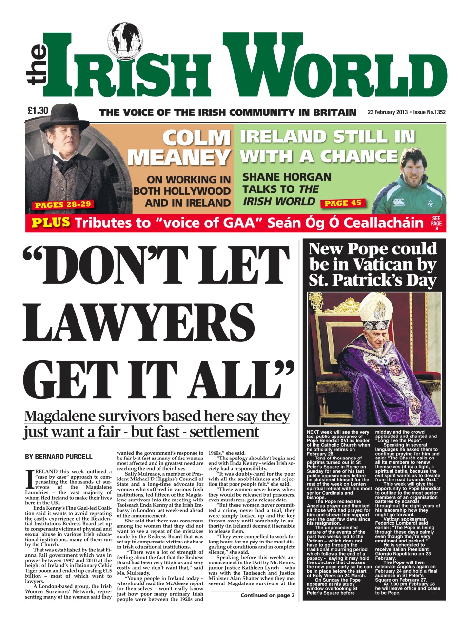 Irish World Preview Pages