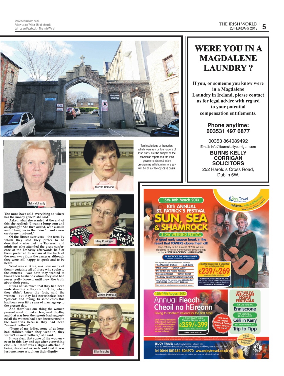 Irish World Preview Pages
