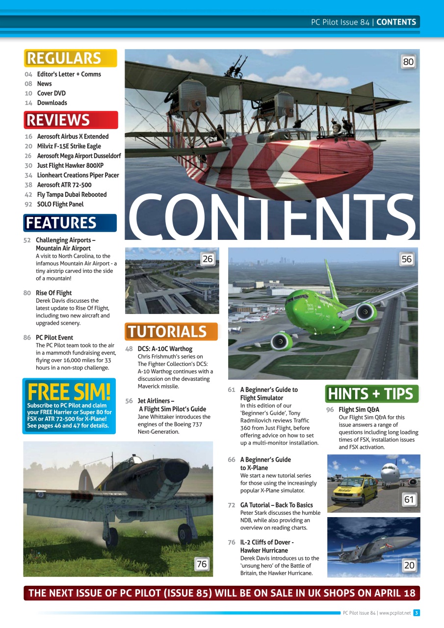 PC Pilot Preview Pages