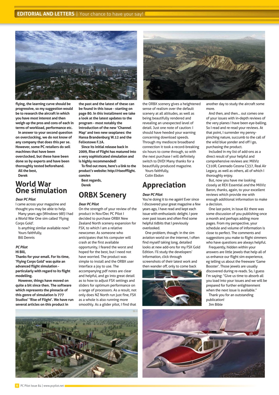 PC Pilot Preview Pages