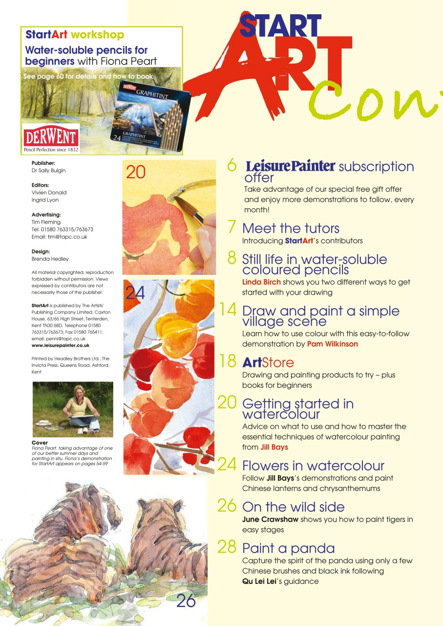 Leisure Painter & The Artist Preview Pages