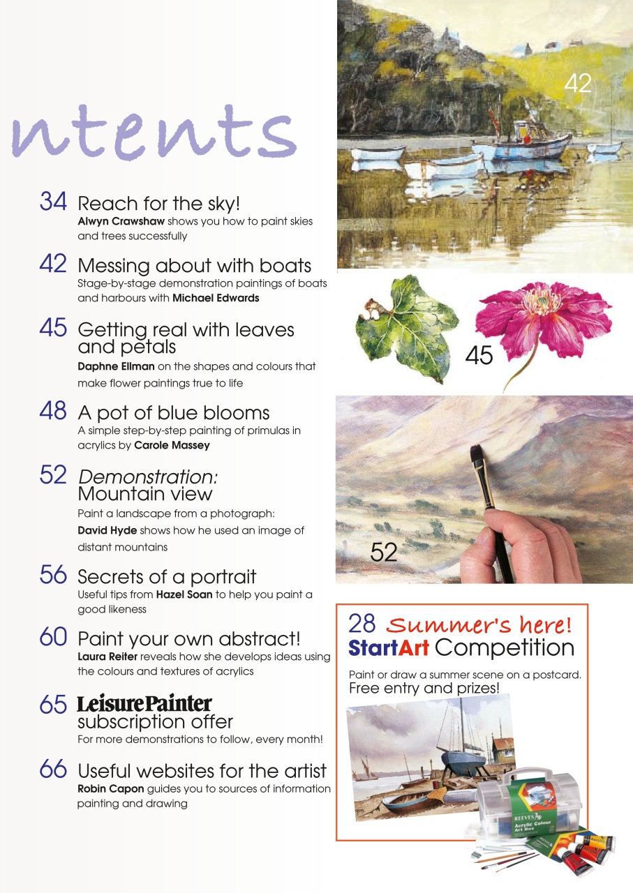 Leisure Painter & The Artist Preview Pages