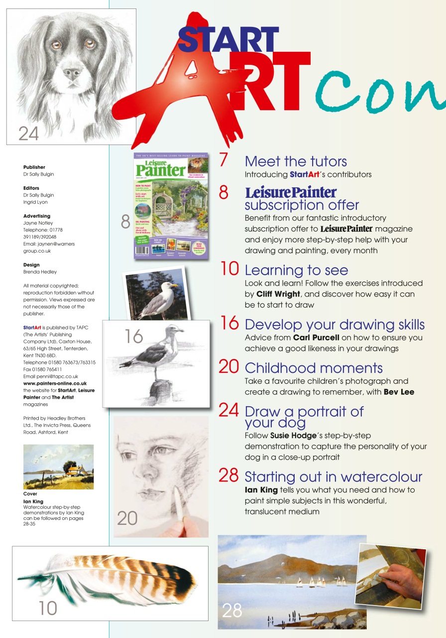 Leisure Painter & The Artist Preview Pages