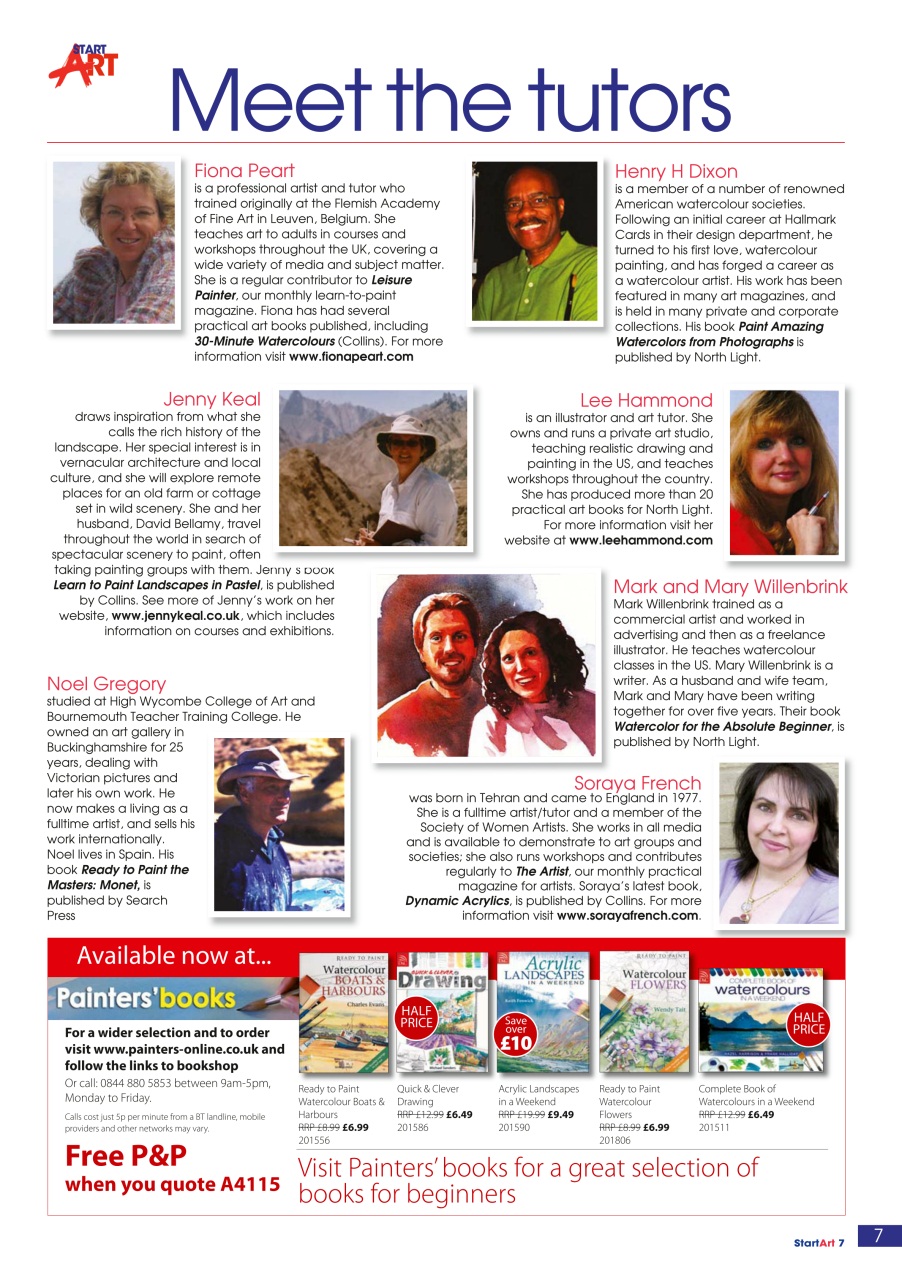 Leisure Painter & The Artist Preview Pages