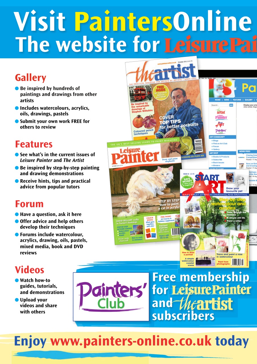 Leisure Painter & The Artist Preview Pages