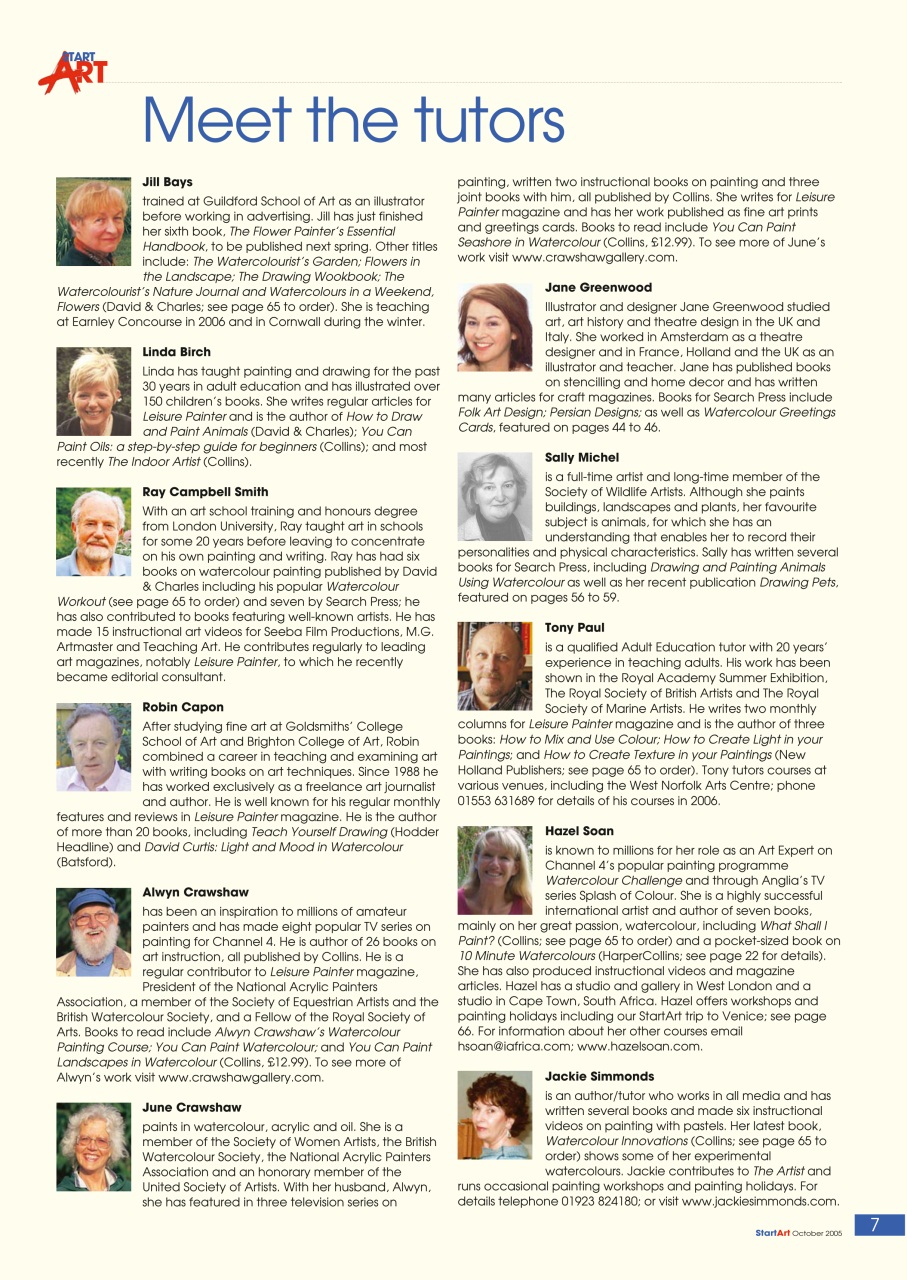 Leisure Painter & The Artist Preview Pages