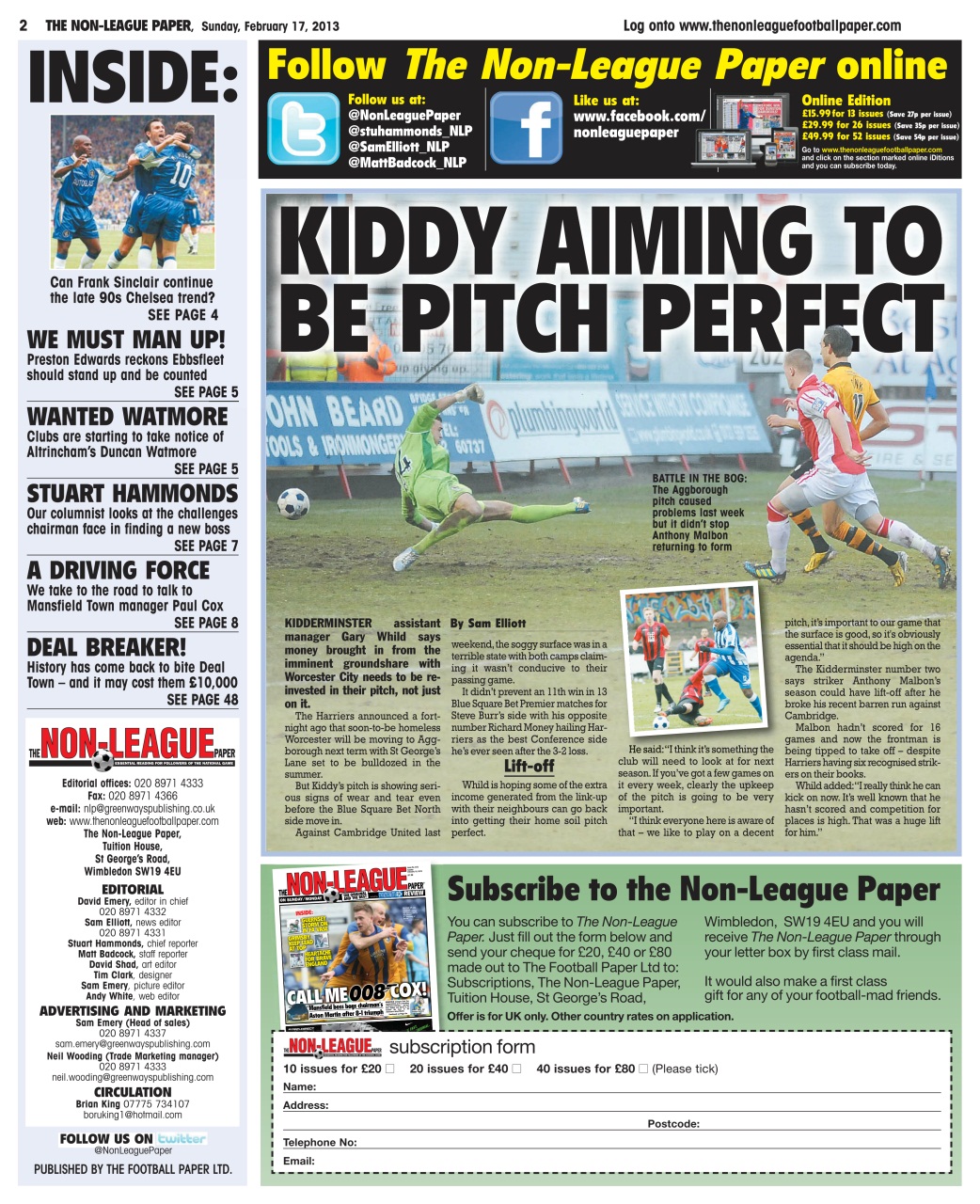 The Non-League Football Paper Preview Pages