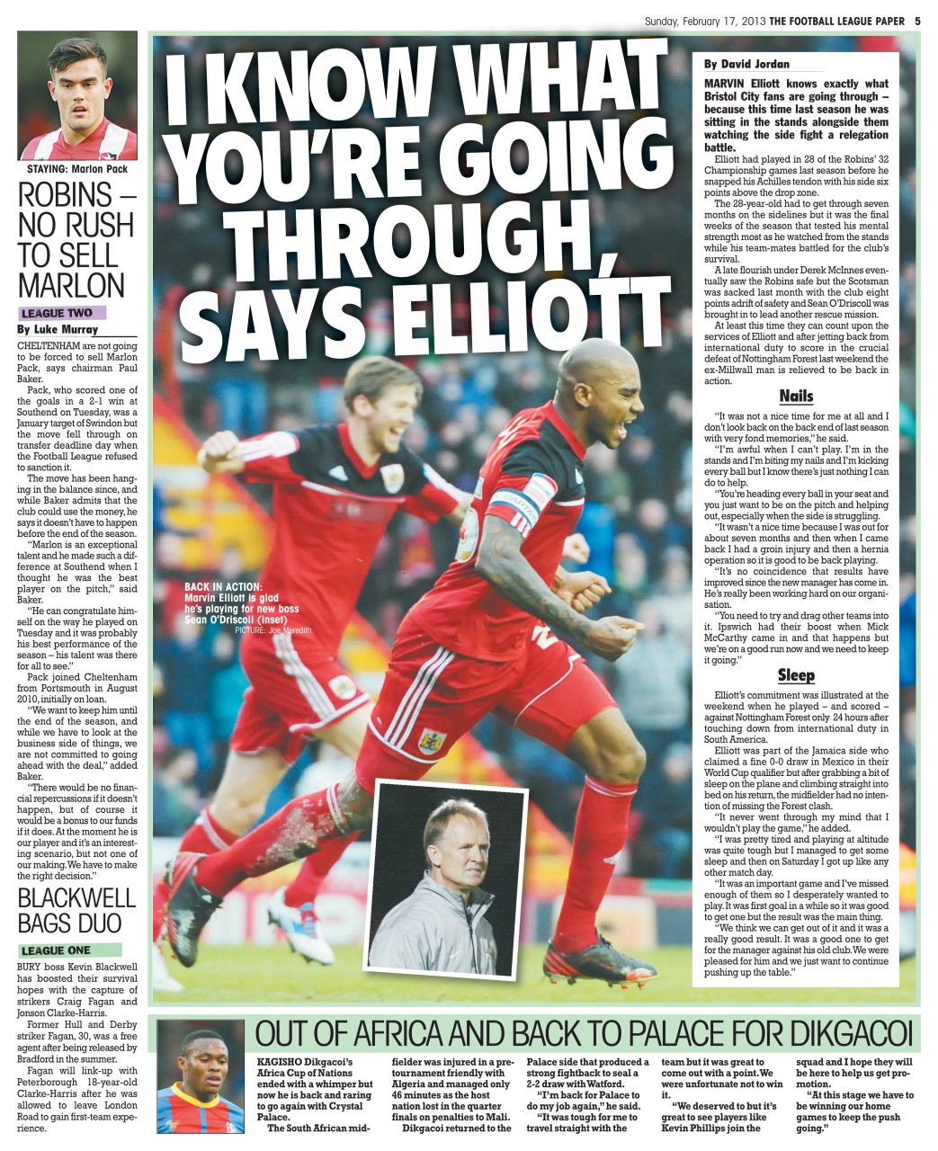 The Football League Paper Preview Pages
