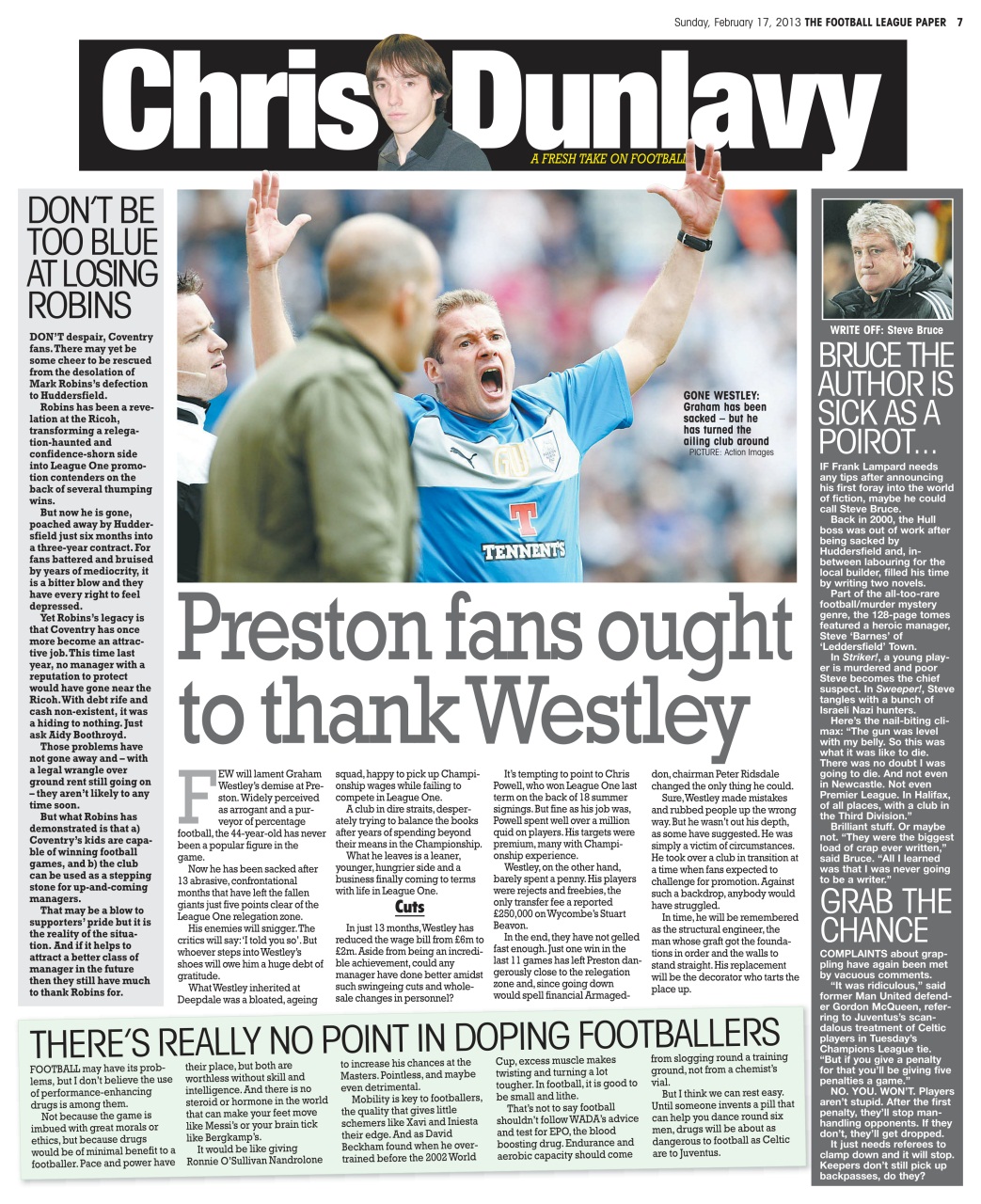 The Football League Paper Preview Pages