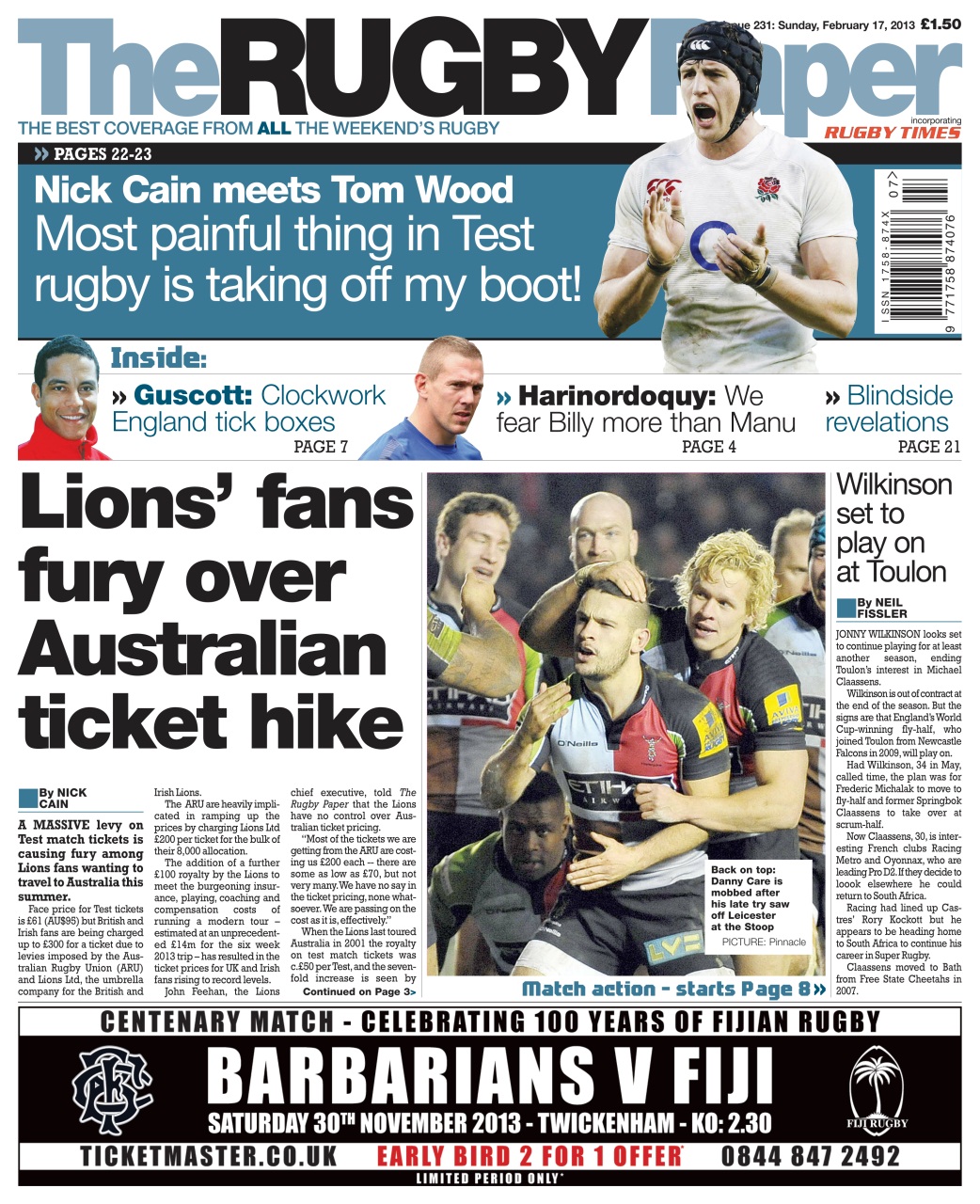 The Rugby Paper Preview Pages