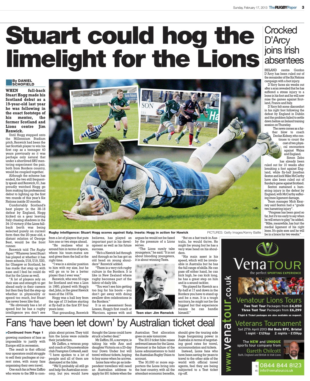 The Rugby Paper Preview Pages
