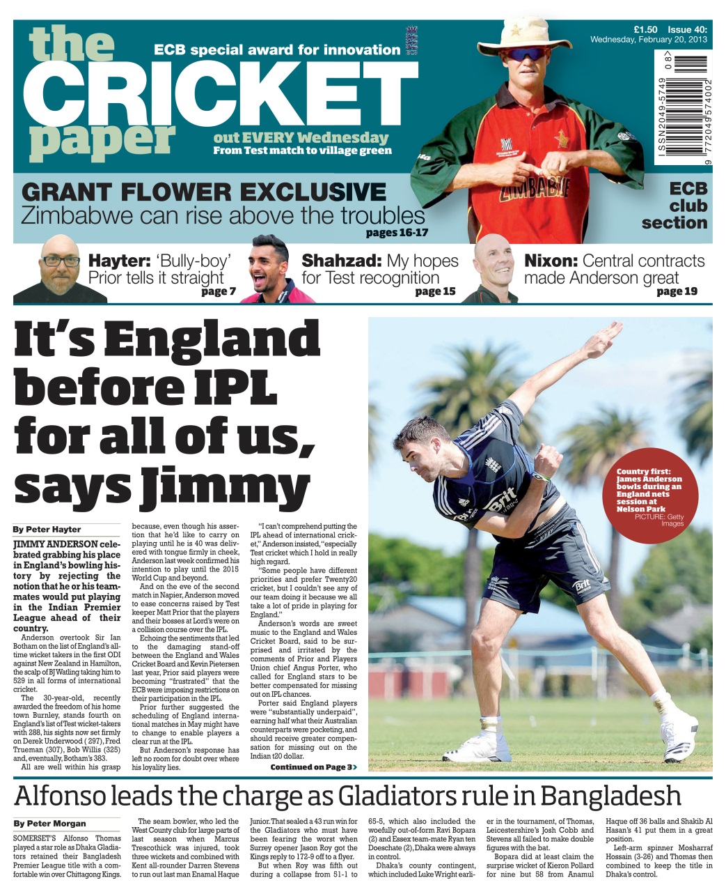The Cricket Paper Preview Pages