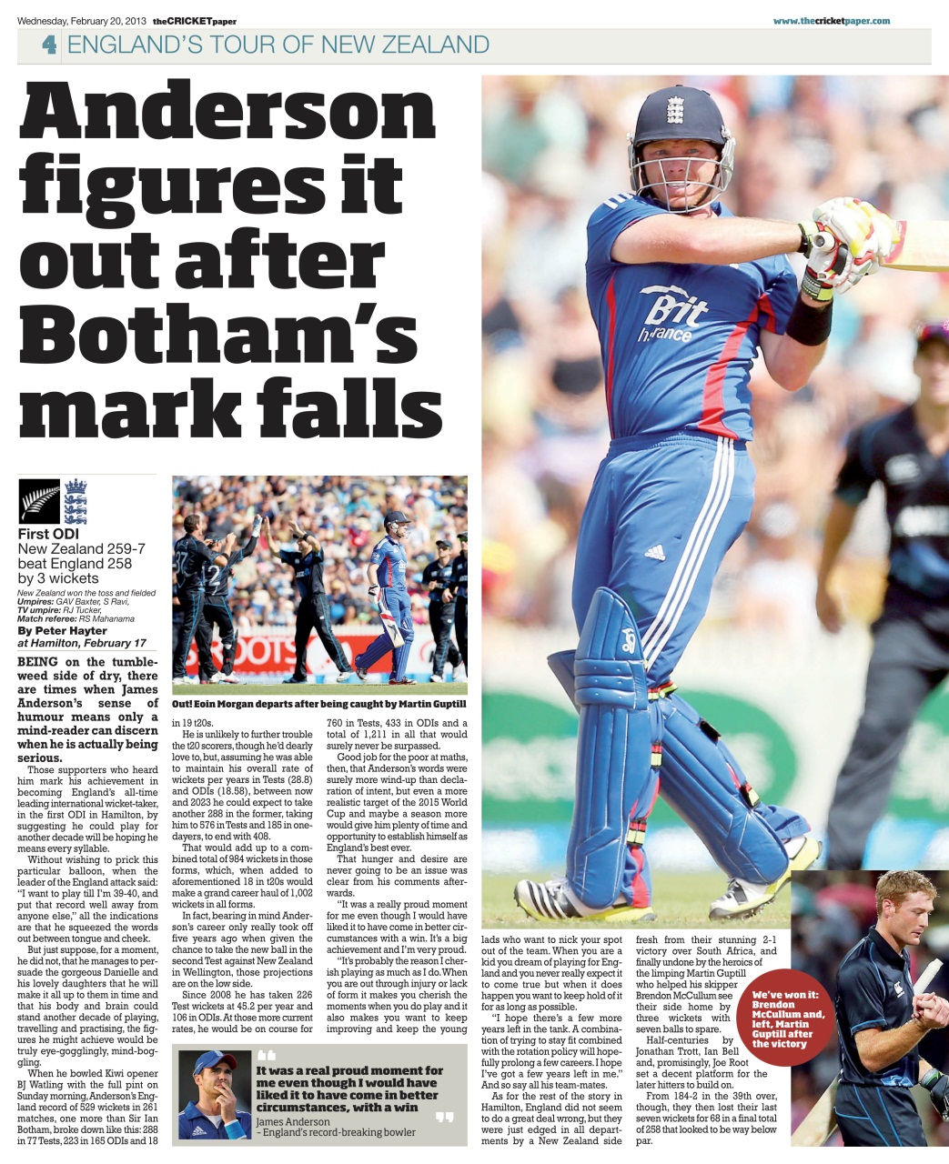 The Cricket Paper Preview Pages