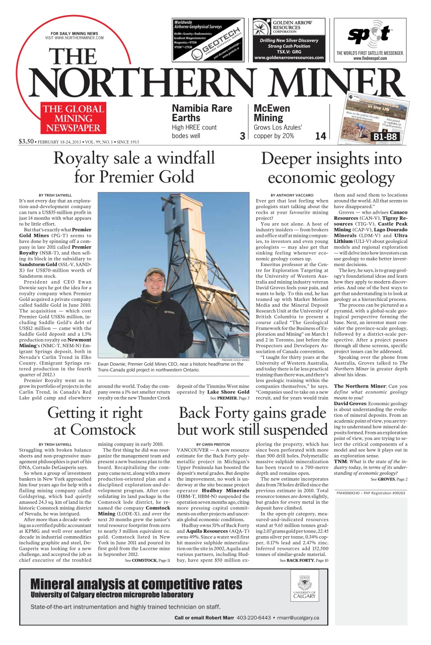 The Northern Miner Preview Pages