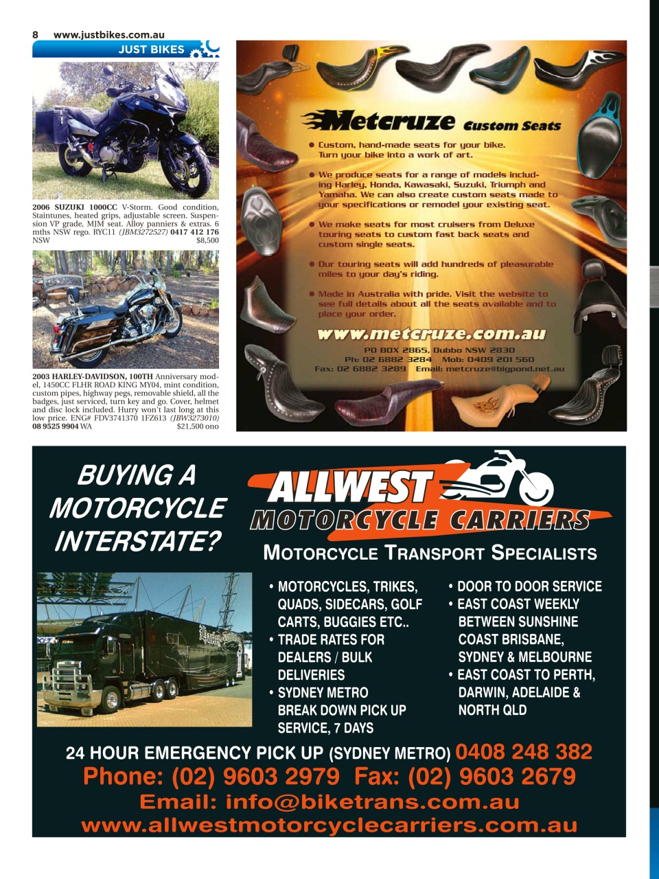 JUST BIKES Preview Pages