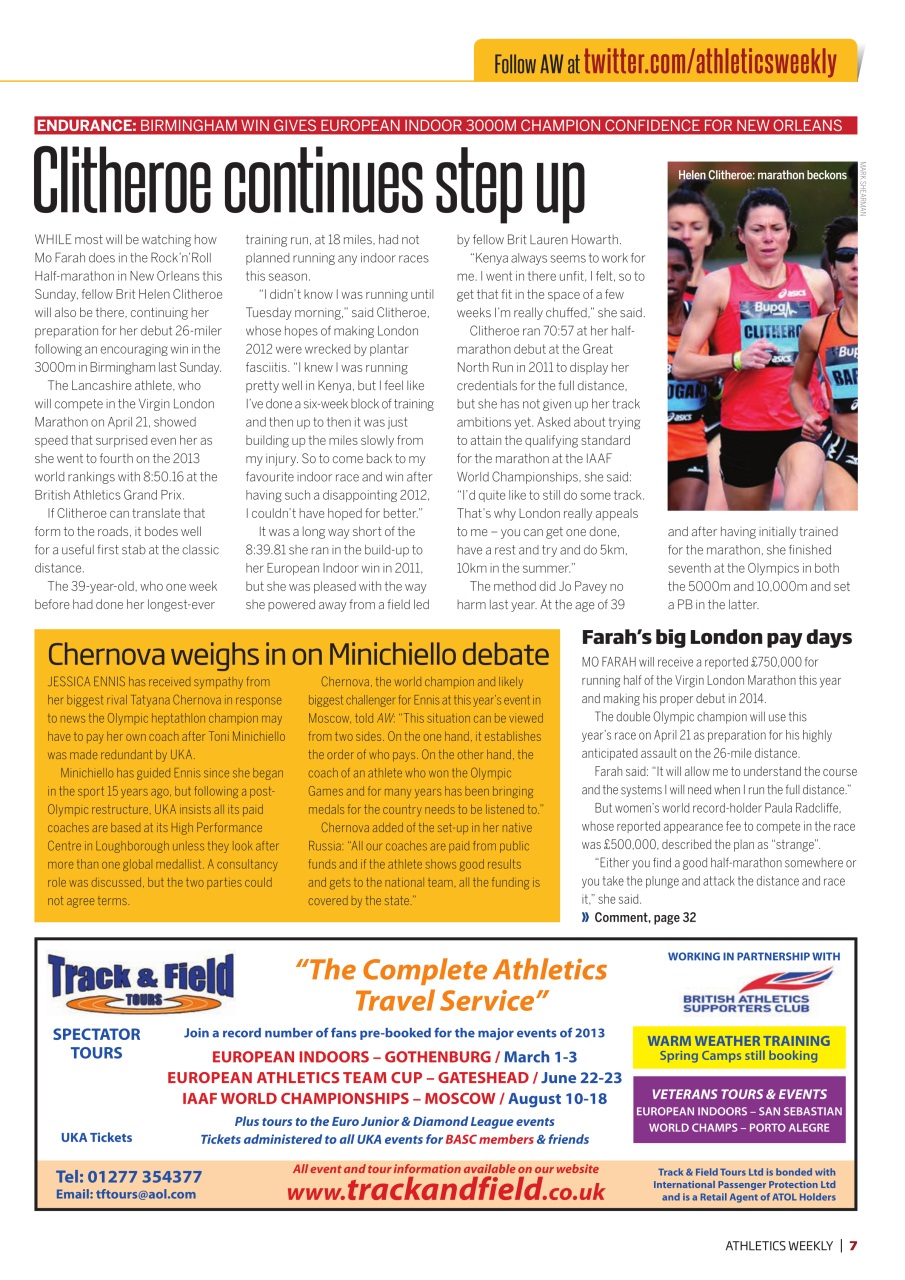 AW – Athletics Weekly Magazine Preview Pages