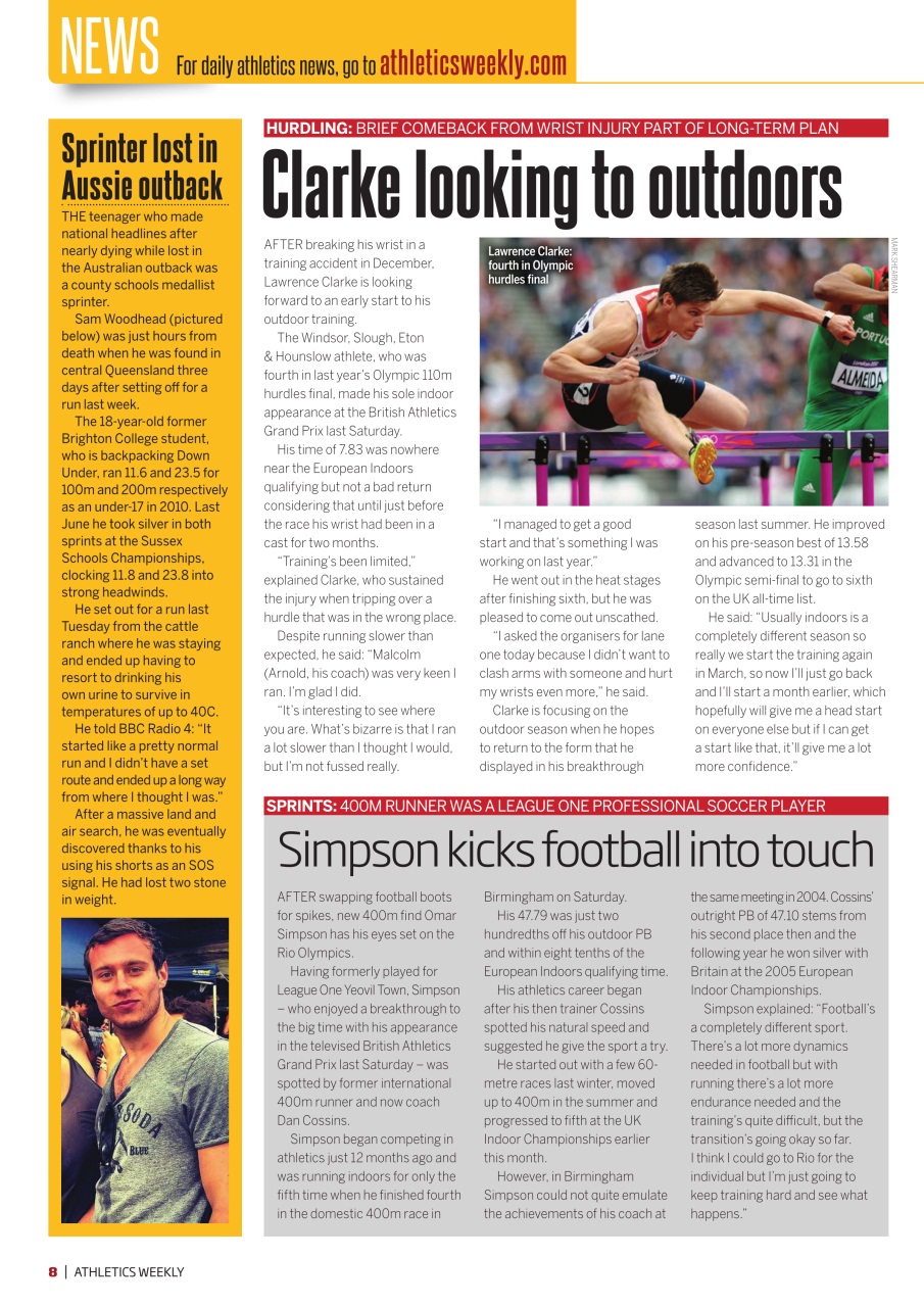 AW – Athletics Weekly Magazine Preview Pages