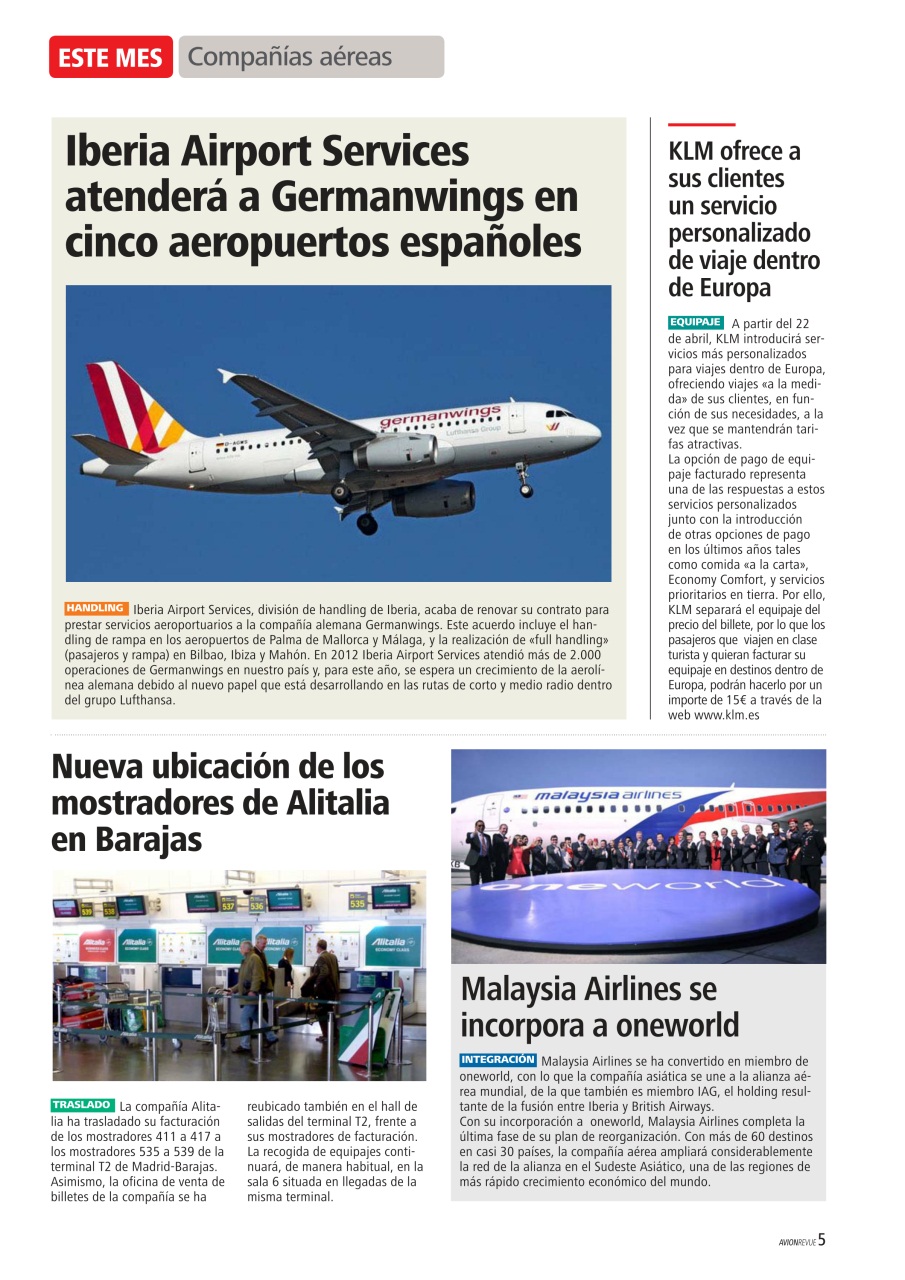 Avion Revue Internacional Preview Pages