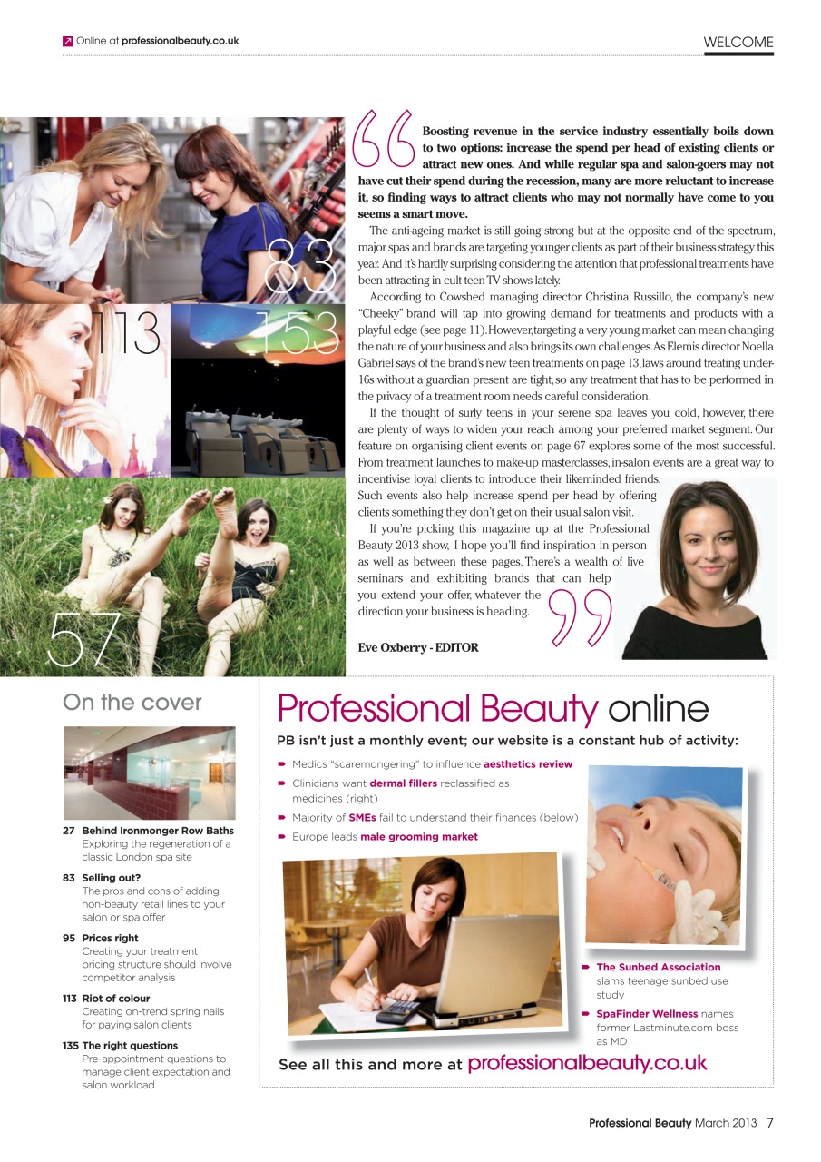 Professional Beauty Preview Pages