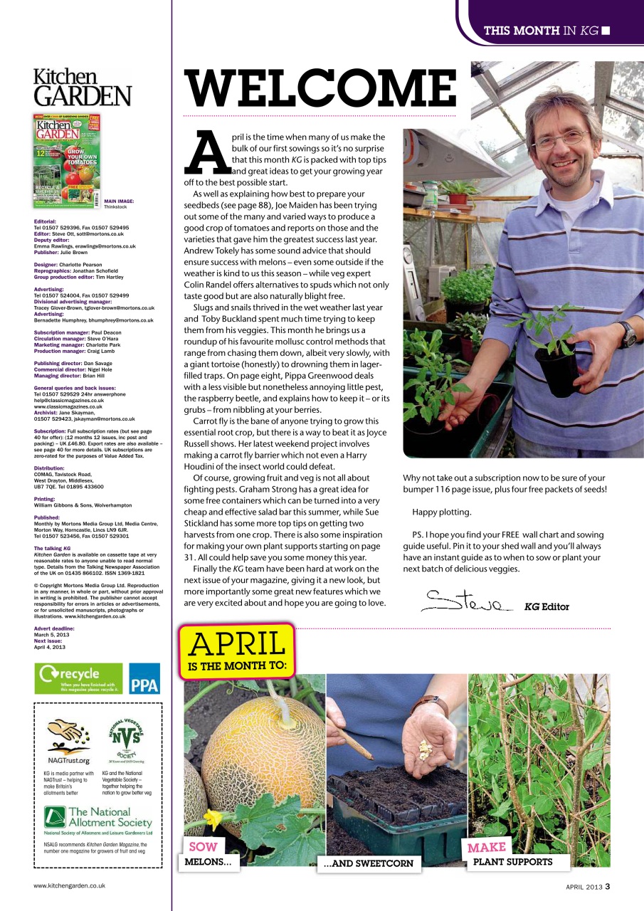 Kitchen Garden Magazine Preview Pages