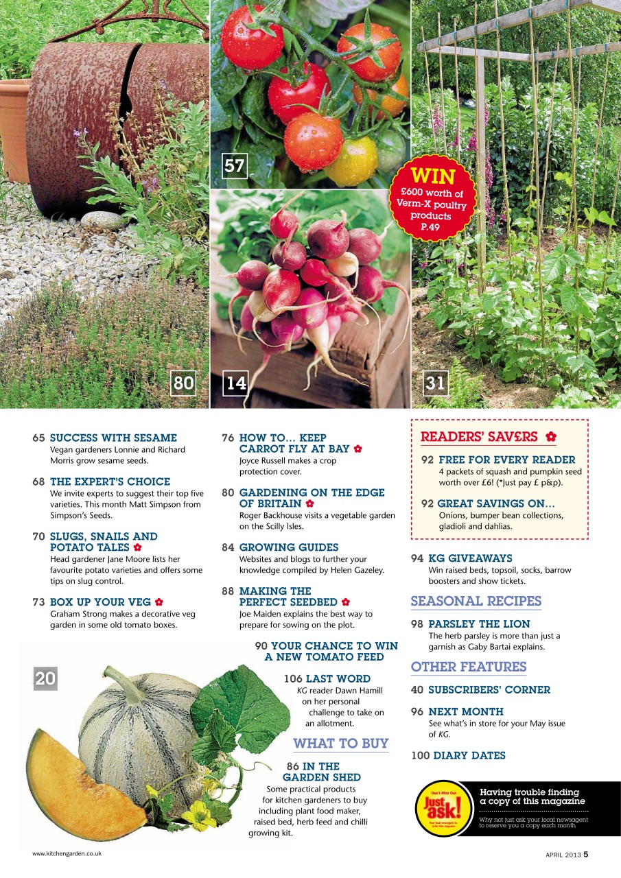 Kitchen Garden Magazine Preview Pages