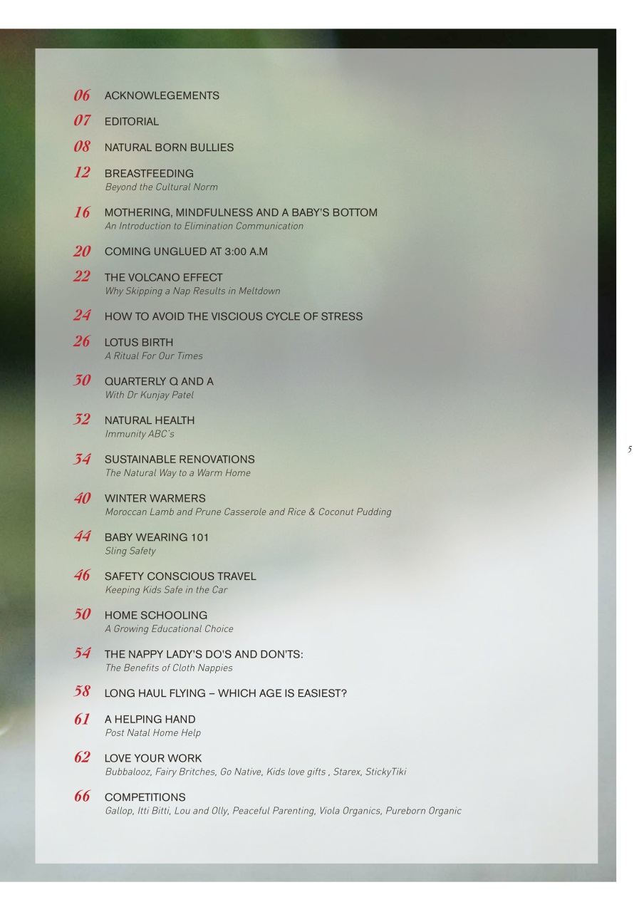 The Natural Parent Magazine Preview Pages