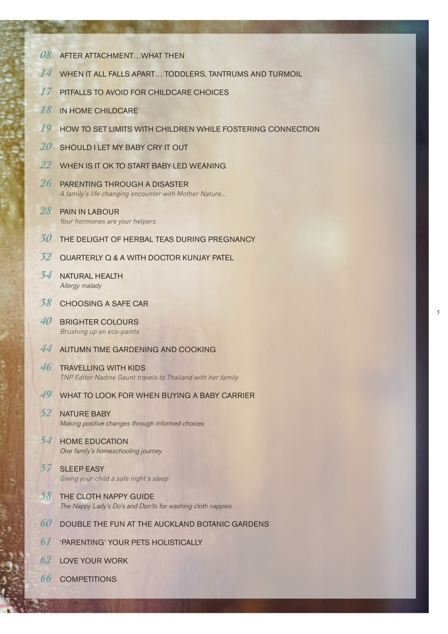 The Natural Parent Magazine Preview Pages