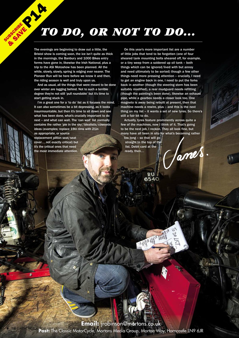 The Classic MotorCycle Preview Pages