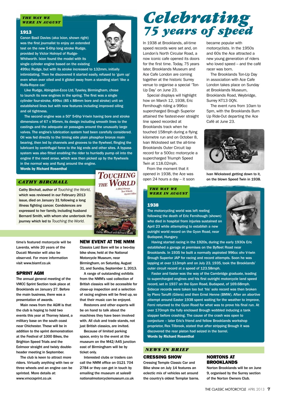 The Classic MotorCycle Preview Pages