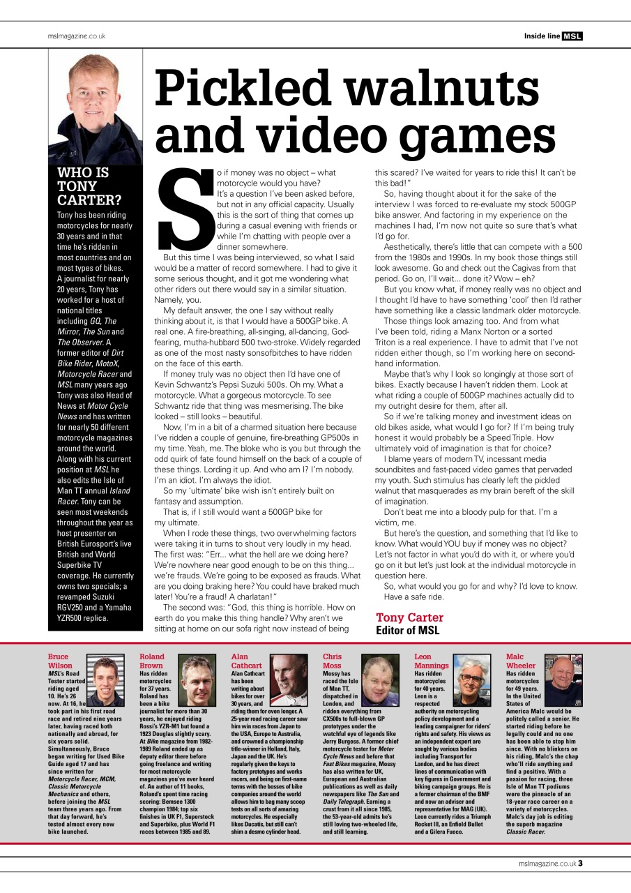 Motorcycle Sport & Leisure Preview Pages