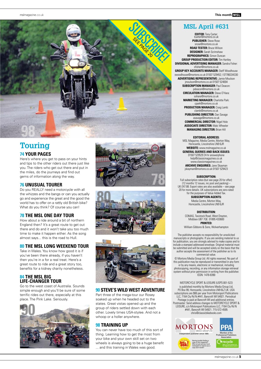 Motorcycle Sport & Leisure Preview Pages