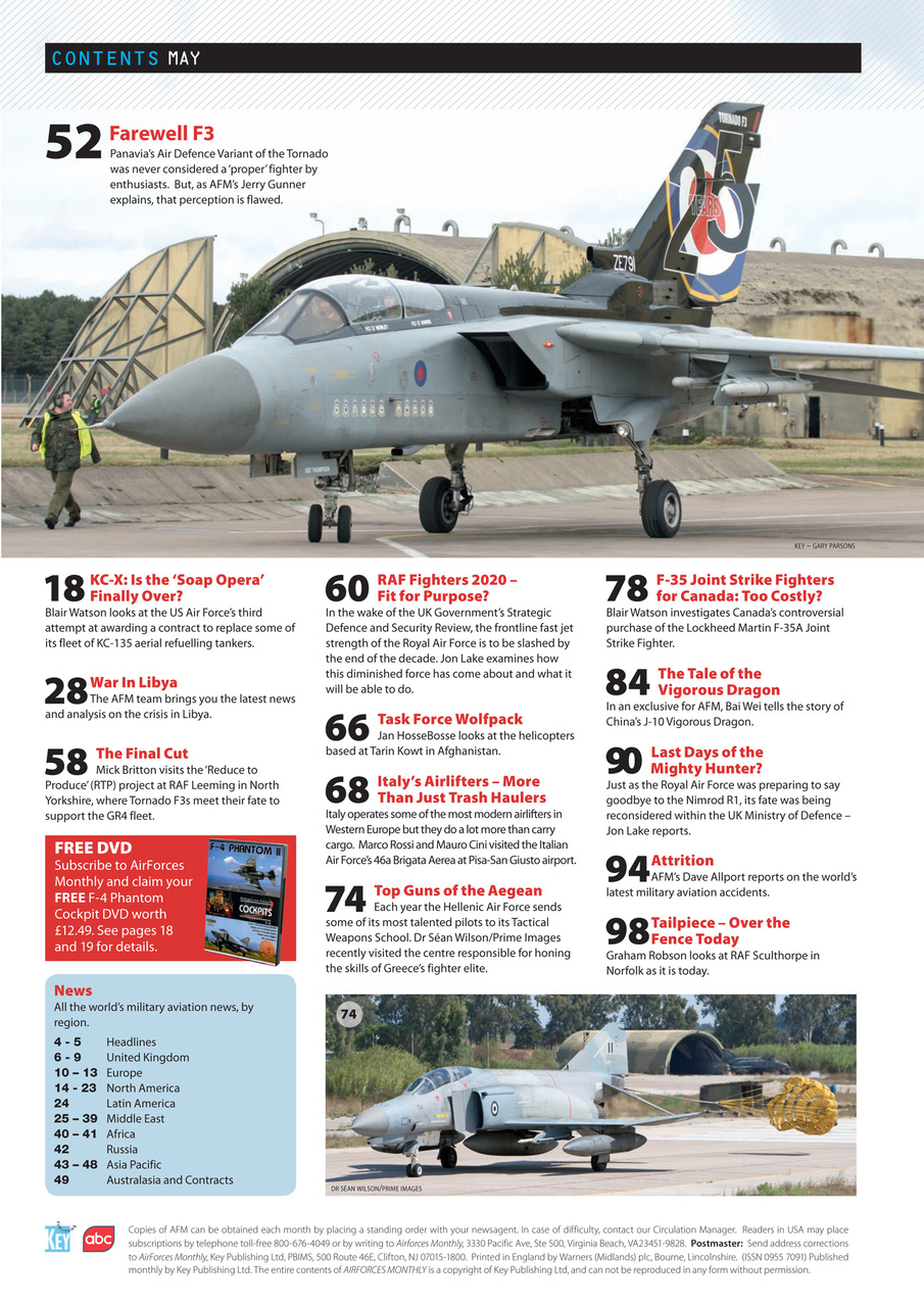 AirForces Monthly Preview Pages