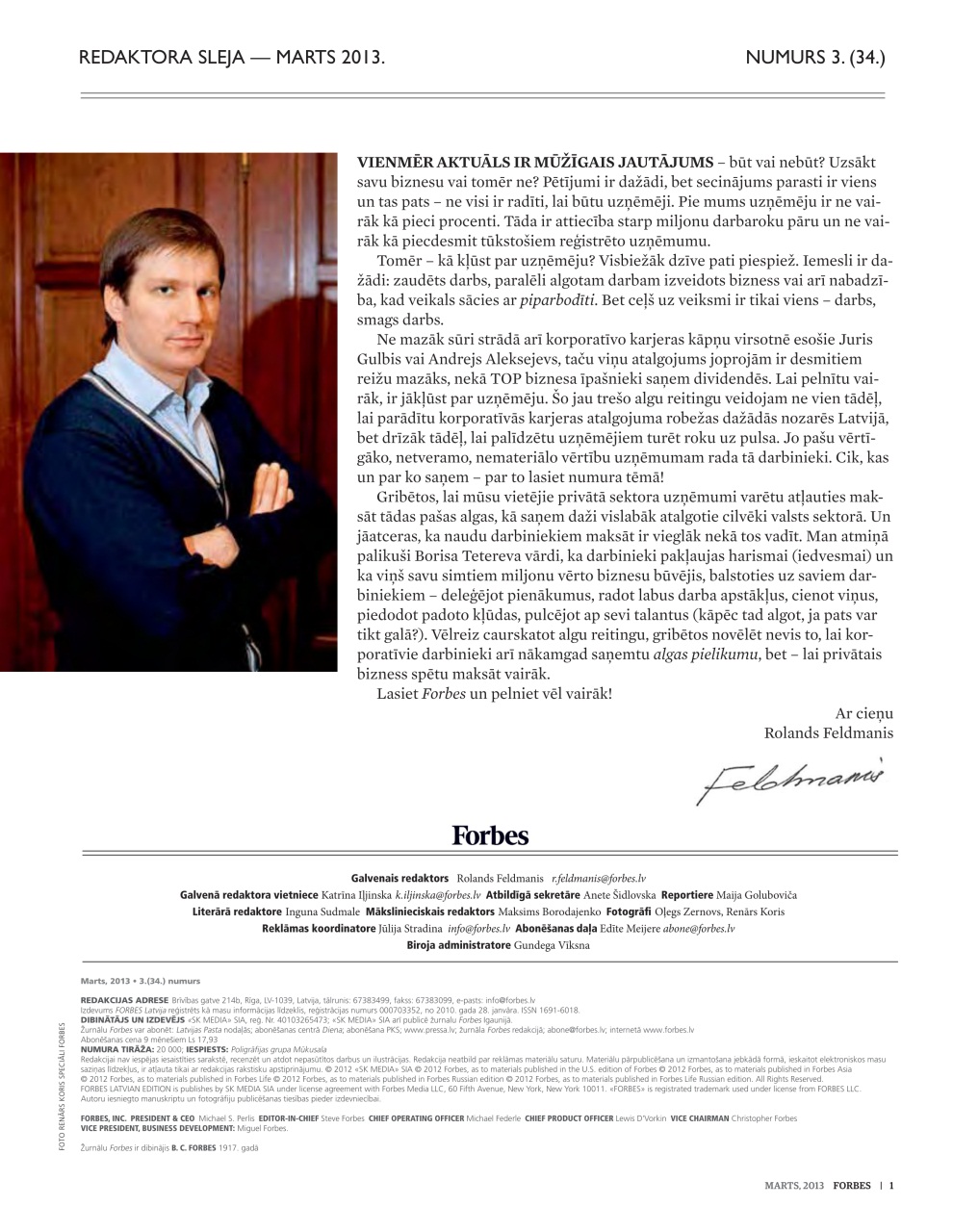Forbes Latvia Preview Pages