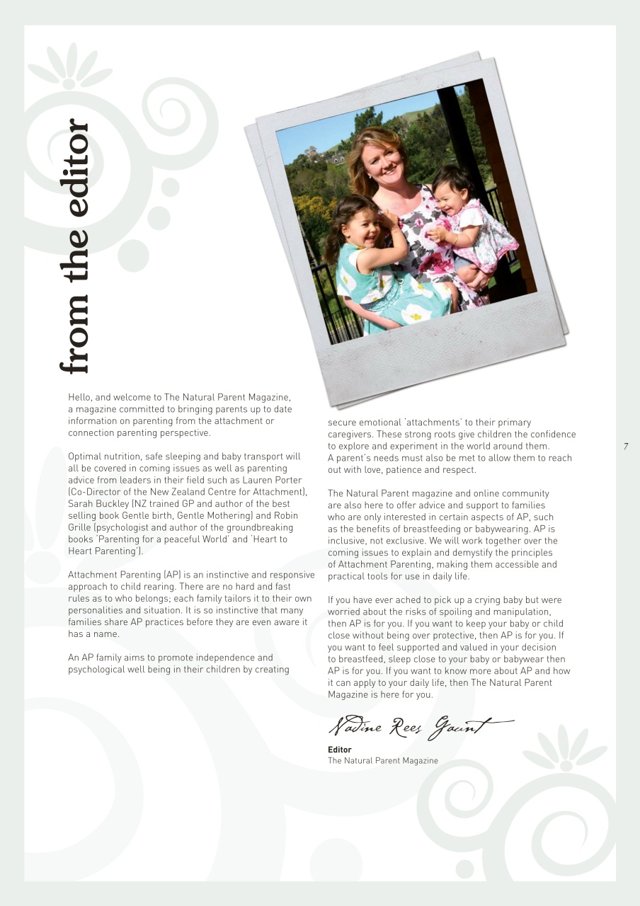 The Natural Parent Magazine Preview Pages