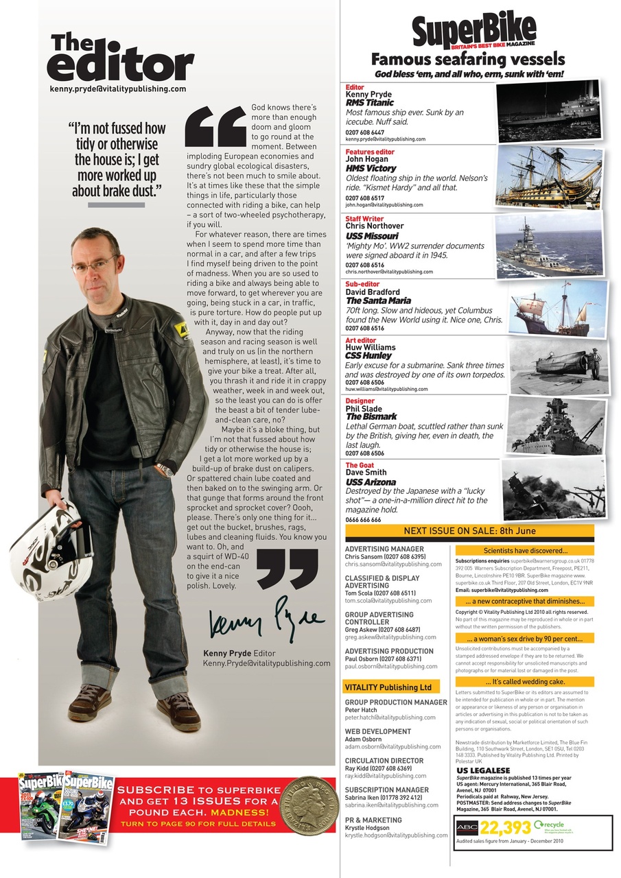 Superbike Magazine Preview Pages