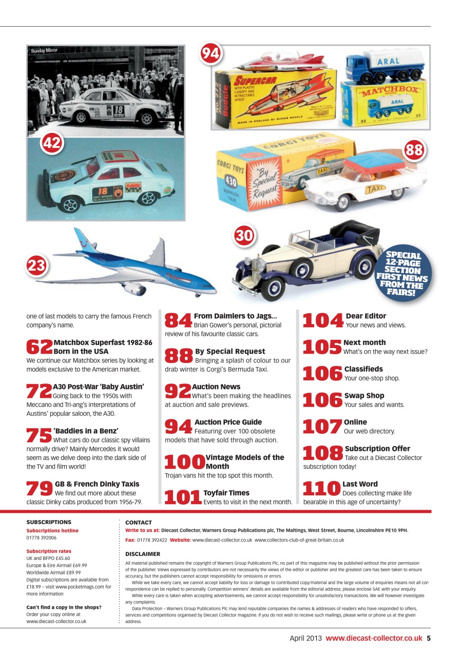 Diecast Collector Preview Pages
