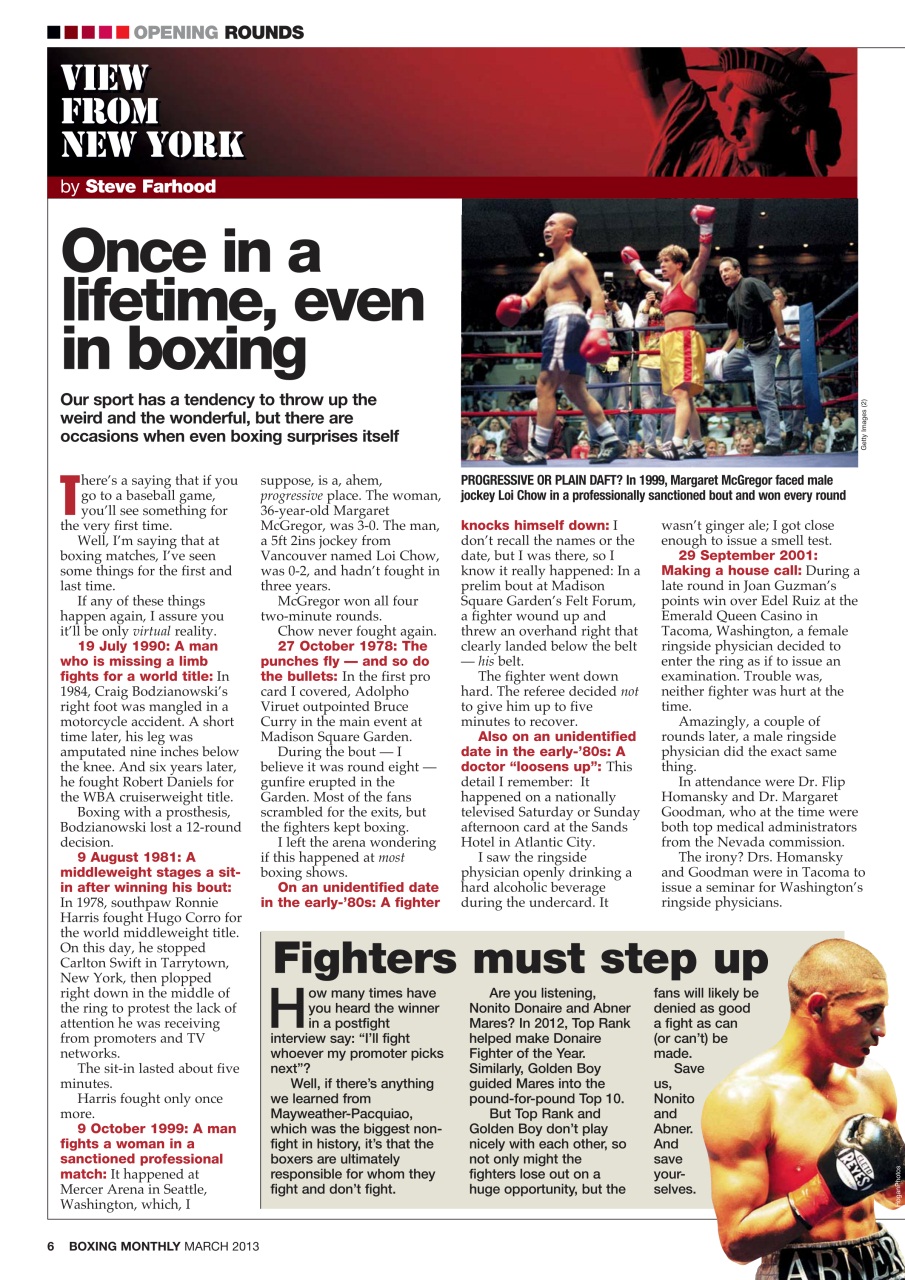 Boxing Monthly Preview Pages