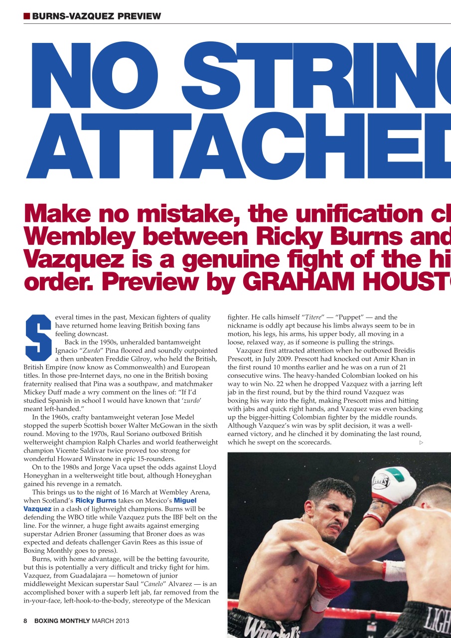 Boxing Monthly Preview Pages