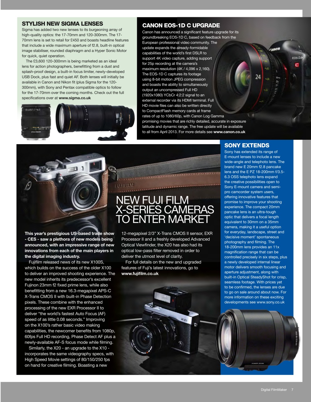 Digital FilmMaker Preview Pages