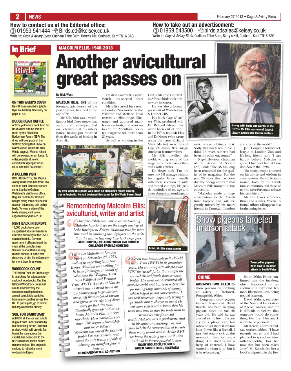 Cage & Aviary Birds Preview Pages